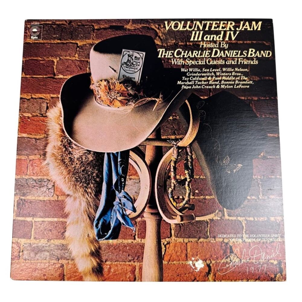 Volunteer Jam III and IV 2xLP The Charlie Daniels Band Epic E2 35368 1977 Vinyl